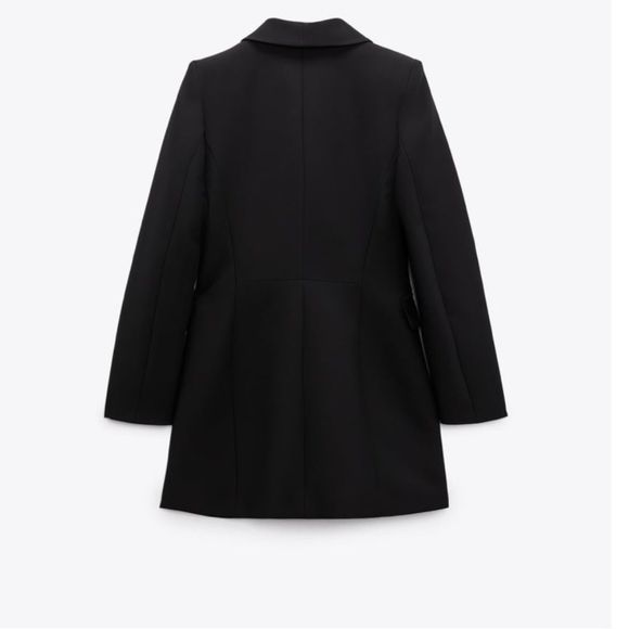 ZARA DOUBLE BREASTED LONG BLAZER NWT L - Picture 8 of 12